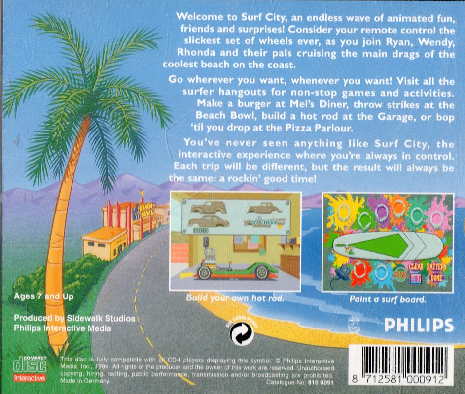 Surf City box art for CD-i